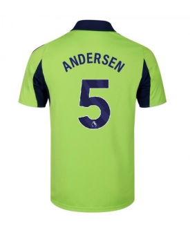 Billige Fotballdrakt Fulham Joachim Andersen #5 Replika Bortedrakt 2025-26 Kortermet